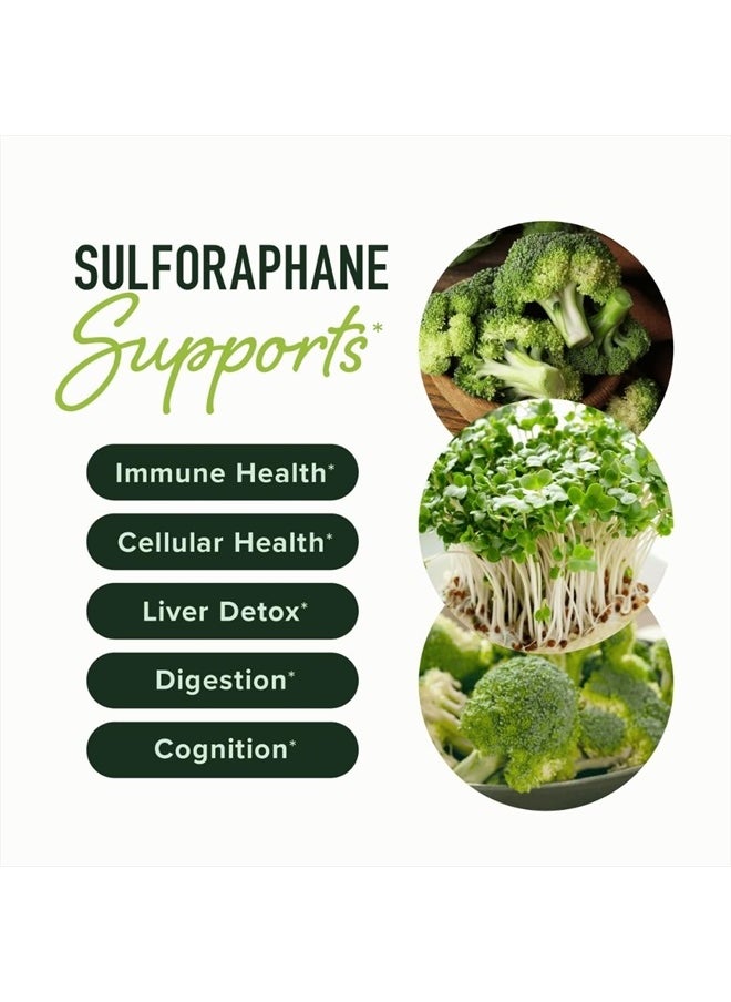 SMNutrition 50MG Sulforaphane Supplement from Broccoli Sprouts | NRF2 Activation with Glucoraphanin, Myrosinase & Antioxidants | Support Cellular & Immune Health | Broccoli Seed Extract Microbeadlets, Vegan 60ct  - Image 2