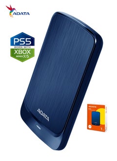 ADATA HV320 1TB External HDD Slim Hard Drive | Compatible with PS5 XBOX for Superfast Gaming Fast Data Transfer | Blue  - Image 4