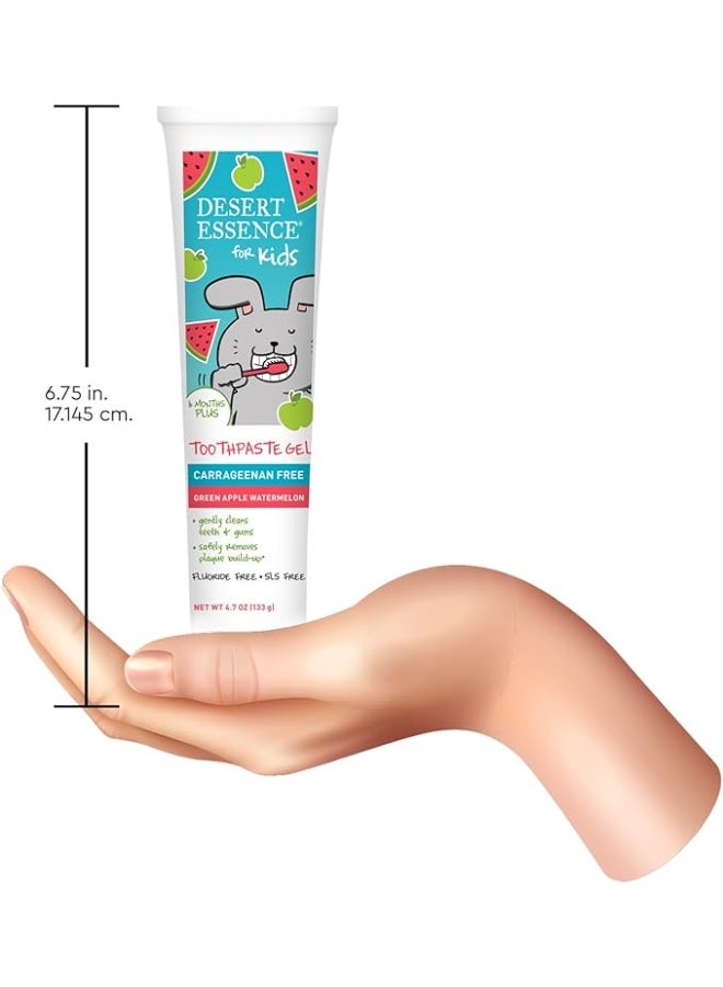Desert Essence جل معجون أسنان الأطفال بنكهة البطيخ والتفاح الأخضر 133 جرام - Image 3