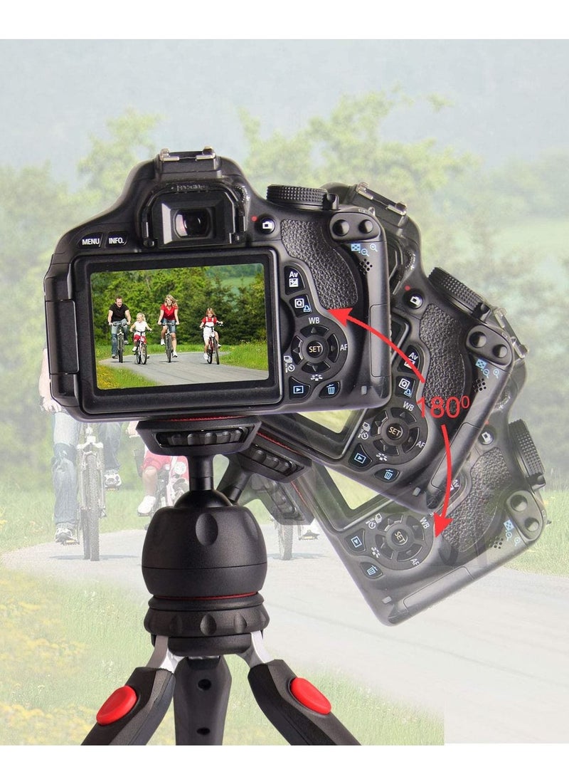 Jmary MT35 Mini Tripod Compact Desk Tripod for Camera Lightweight Table Top Stand 2-section Black - Image 2