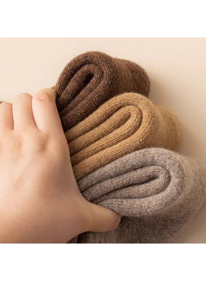 رات سو 4 زوج جوارب صوف للنساء جوارب شتوية دافئة جوارب حرارية صوف دافئ راحة غير رسمية جوارب شتوية جوارب شتوية مناسبة للدفء والراحة - Image 2