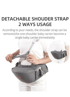 Baby Hip Carrier, Ergonomic Carrier, Capacity Pocket with Adjustable Waistband, Suitable for Newborn to Toddlers All-Seasons(Grey) - pzsku/ZA109FE49930624082F8DZ/45/_/1711680283/5972d968-7873-497d-884e-f32be889aaec