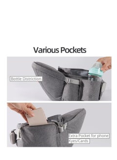 Baby Hip Carrier, Ergonomic Carrier, Capacity Pocket with Adjustable Waistband, Suitable for Newborn to Toddlers All-Seasons(Grey) - pzsku/ZA109FE49930624082F8DZ/45/_/1711680284/eba5d696-b227-4d08-ad7d-67069648b530