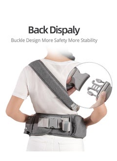 Baby Hip Carrier, Ergonomic Carrier, Capacity Pocket with Adjustable Waistband, Suitable for Newborn to Toddlers All-Seasons(Grey) - pzsku/ZA109FE49930624082F8DZ/45/_/1711680285/0d099b13-7250-48cd-8c71-75a50e1efbf8