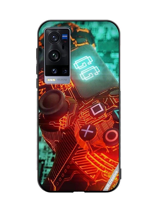 VR CREATIVE Protective Case Cover For Vivo X60 Pro Plus Ps4 Controller Design Multicolour - Image 1