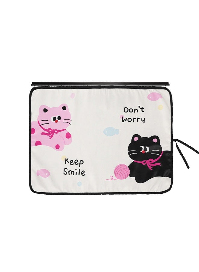 DiGallen Dijialun Cute Cat Car Curtain, Summer Children's Sun Protection Car Privacy Curtain, Creative Sunshade Rear Side Window Curtai - Image 5