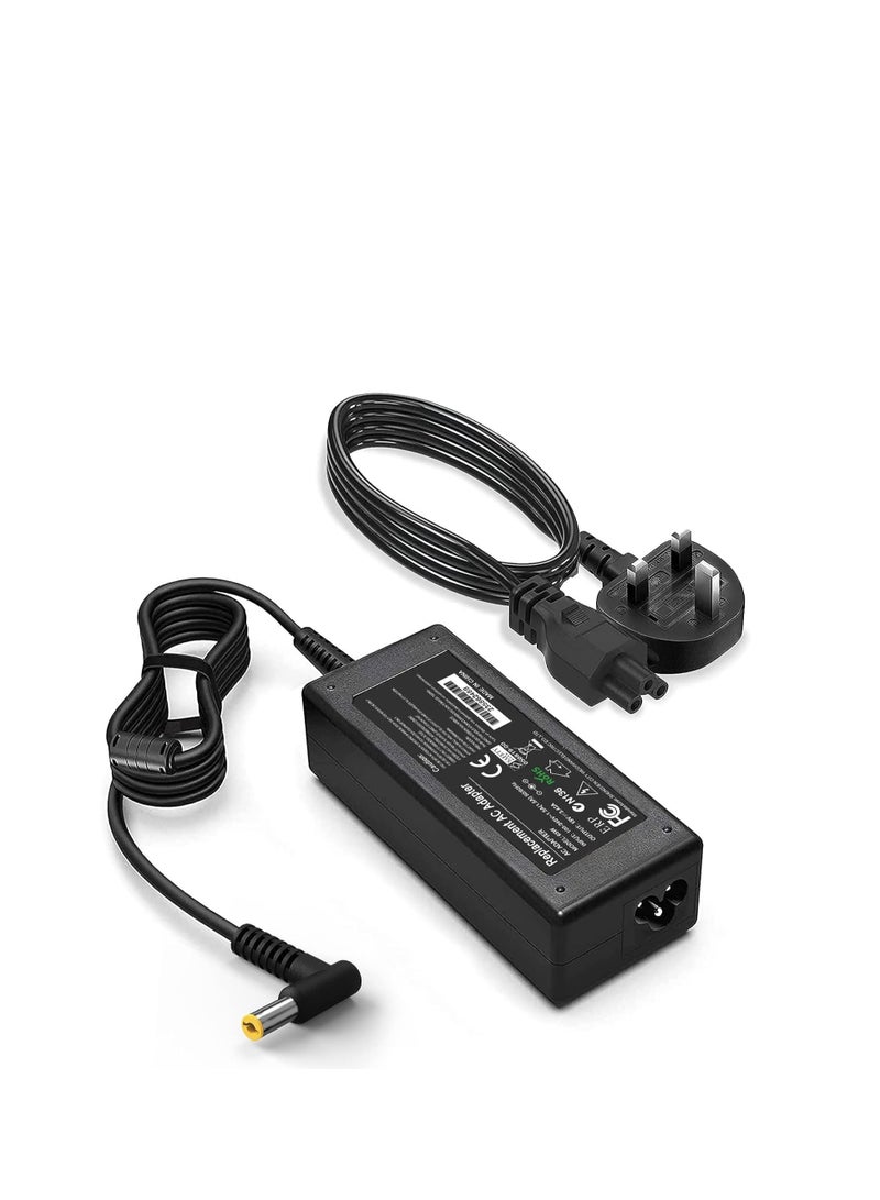 Terabyte Acer Laptop Charger 65W/19V/3.42A AC Power Adapter Power Supply Replacement With Power Cord Compatible With Acer Aspire Acer ES1-511 E1 E3 E3-111 E5 and More - (5.5x1.7mm) - Image 1