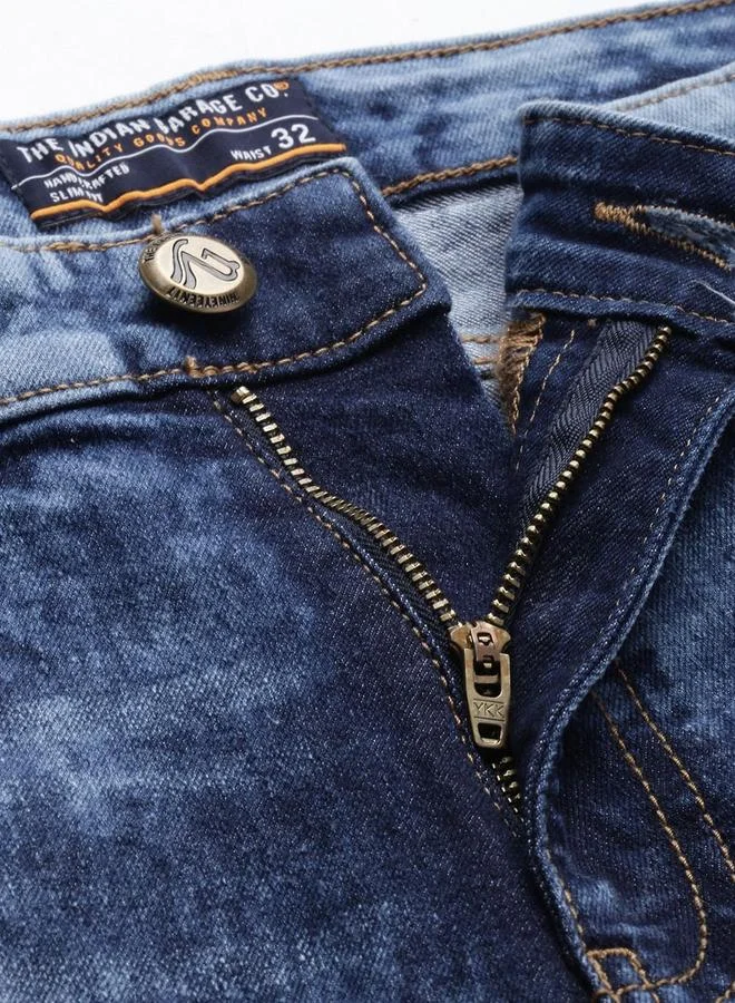 The Indian Garage Co  Men Slim Fit Solid Jeans for Men | Best Price UAE