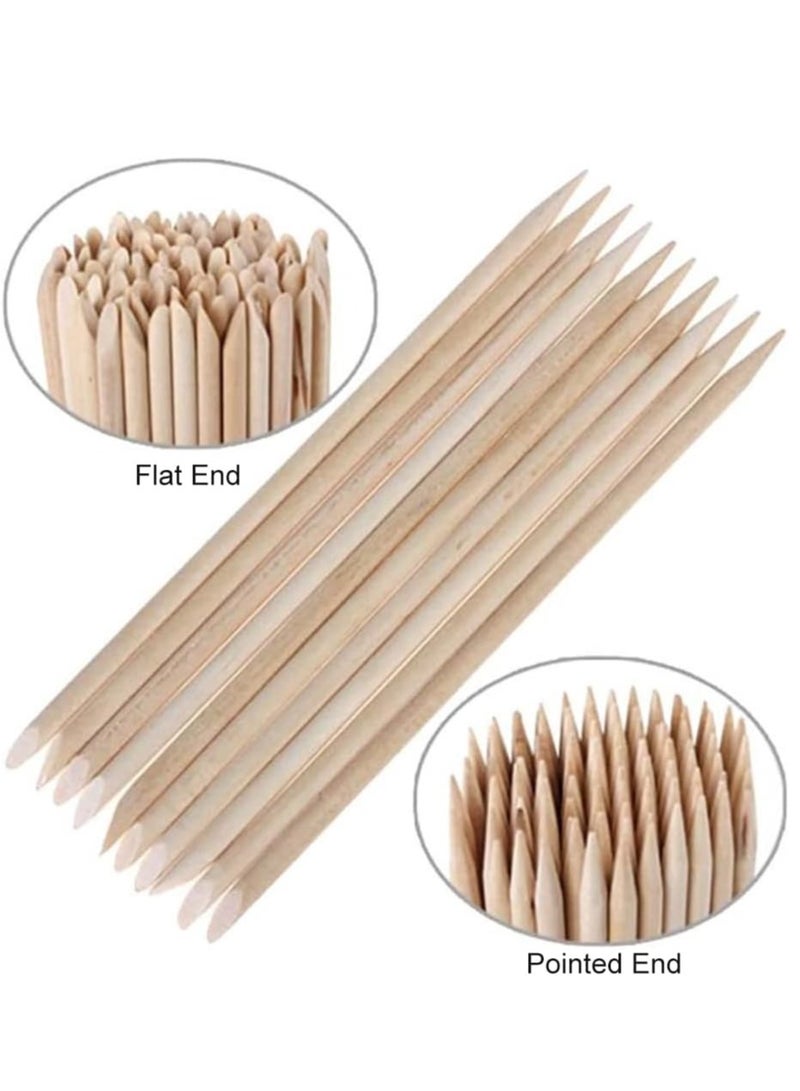 Cuticle Pusher Wooden Nail Sticks, Manicure Wooden Sticks 25 PCS - Image 4