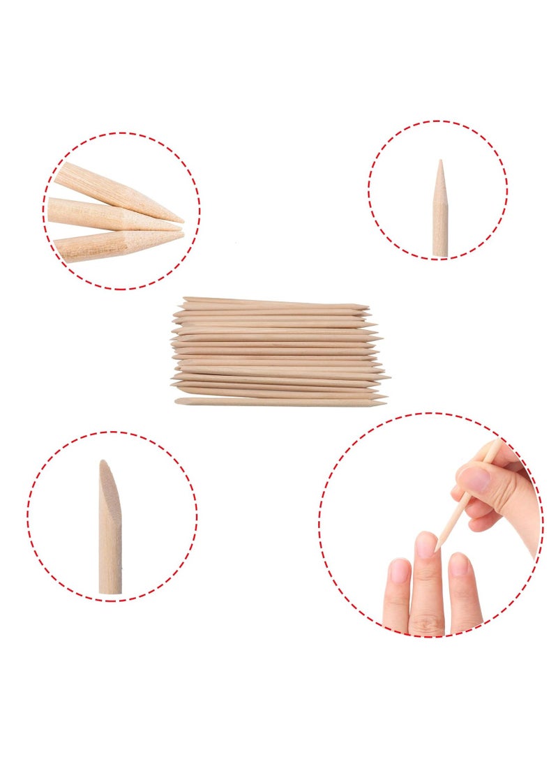 Cuticle Pusher Wooden Nail Sticks, Manicure Wooden Sticks 25 PCS - Image 5