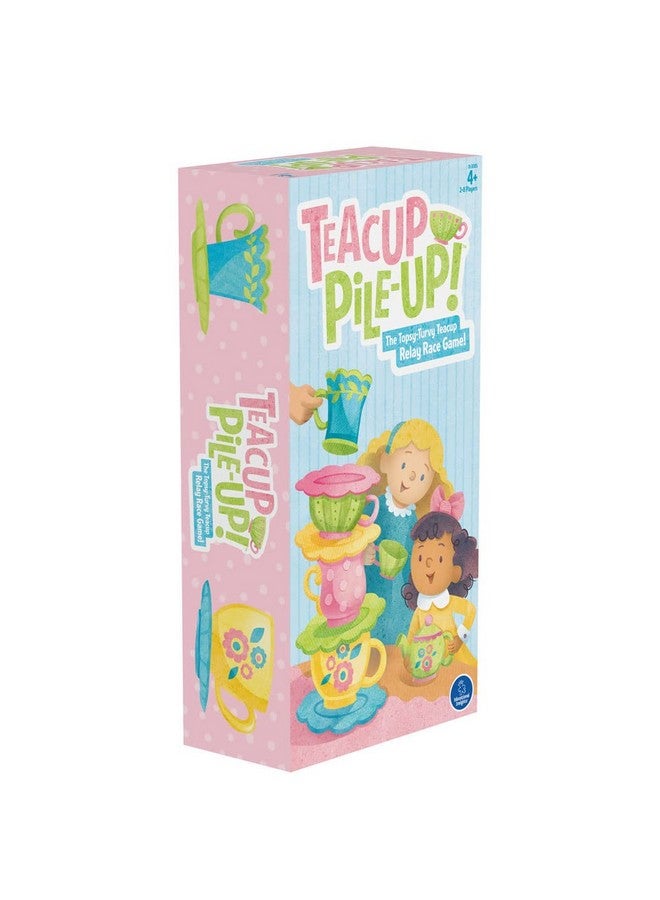 Educational Insights Teacup Pile-Up! Relay Game, Preschool Board Game, Easter Basket Stuffers for Kids, Gift for Kids Ages 4+ - Image 4