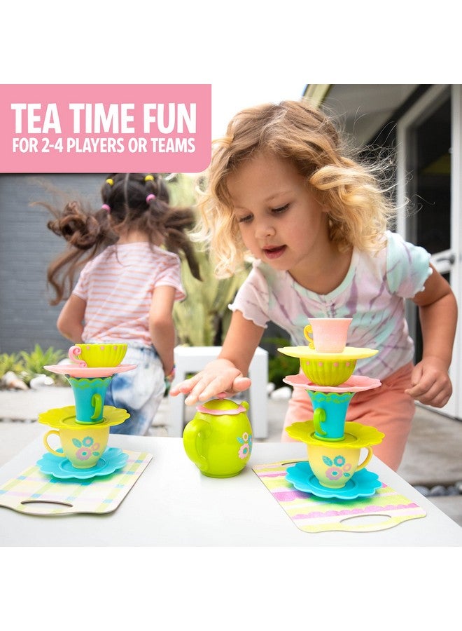 Educational Insights Teacup Pile-Up! Relay Game, Preschool Board Game, Easter Basket Stuffers for Kids, Gift for Kids Ages 4+ - Image 2