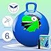 PlayZap Hopper Balls for Kids 612 20 Inches Bouncy Ball with Handle 20 Inflatable Bouncing Hopper 50cm Jumping Toys Garden Hopping Toys Girls Boys Gifts - Image 4