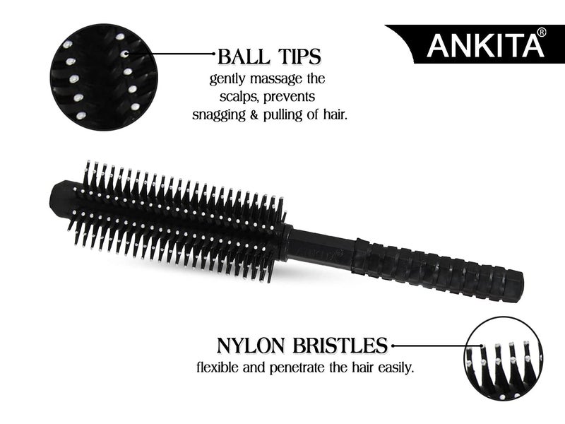 ANKITA Round Hair Brush (AP-208B_Pack 2) - Image 3