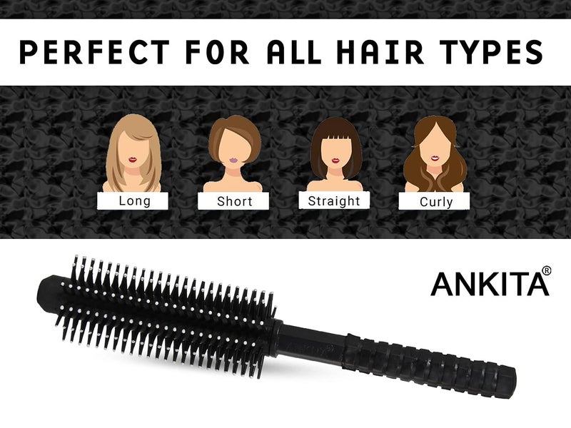 ANKITA Round Hair Brush (AP-208B_Pack 2) - Image 4