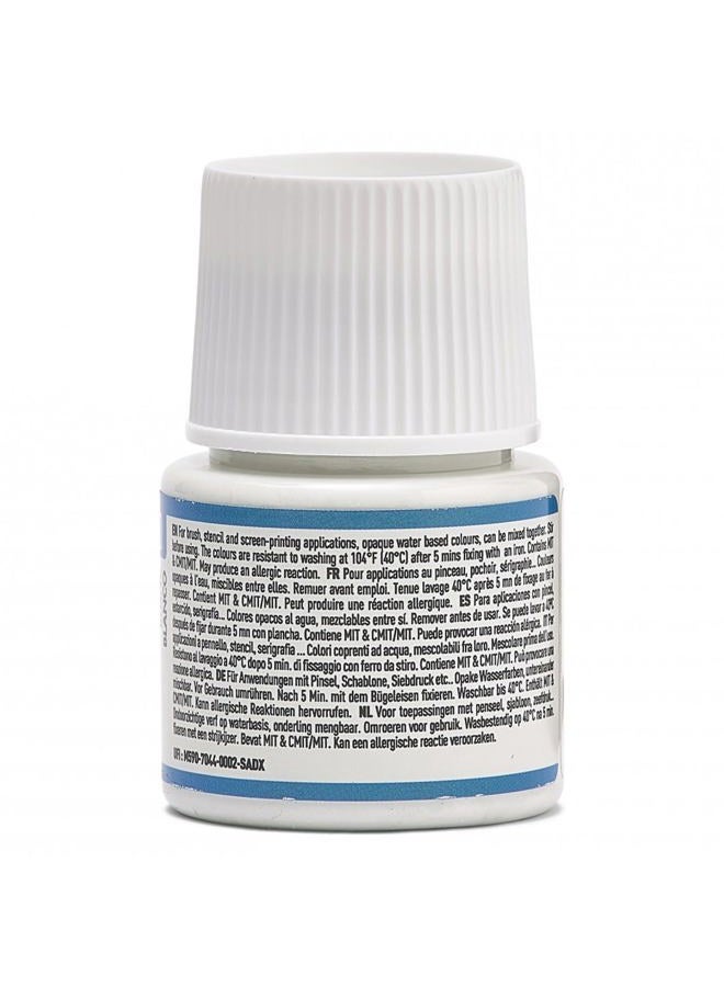 Pebeo طلاء قماش بيبو 295-010 سيتاكلور غير شفاف زجاجة سعة 45 مل، أبيض تيتانيوم 1.5 أونصة سائلة (عبوة من 1) - Image 3