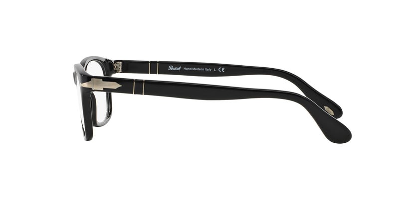 Persol Unisex PO3012V Square Prescription Eyewear Frames, Black/Demo Lens, 54 mm - Image 4