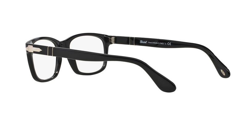 Persol Unisex PO3012V Square Prescription Eyewear Frames, Black/Demo Lens, 54 mm - Image 5