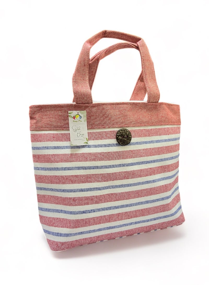 بارتي تايم حقيبة حمل المتسوق الحديثة مع السوستة 45 * 12.5 * 23 Cm أكياس الأزياء المستدامة العرض - Image 1