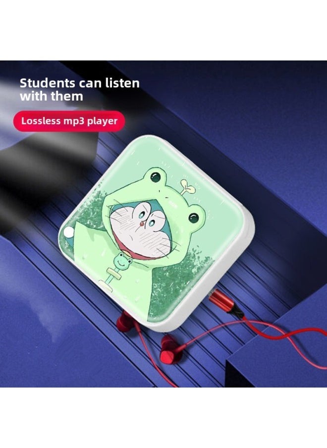 Generic - Simple Long Bar Cartoon Sports Mp3 Player Student Portable Music Player Card Set Digital Computer/mp3/mp3-Body Color:Yugui Dog-Memory Capacity:Host + 128M (with Card) + Packaging Box, Charging Cable, Headphones - Image 1