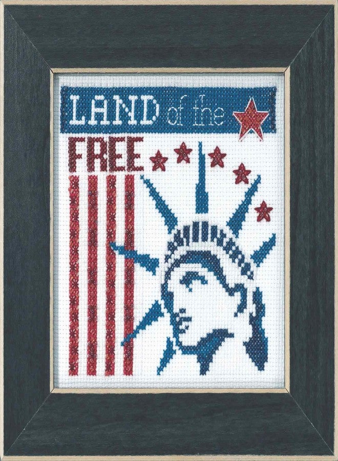 Mill Hill Land of The Free Beaded Counted Cross Stitch Kit Mill Hill 2019 Patriotic Quartet Collection MH171912 - Image 2