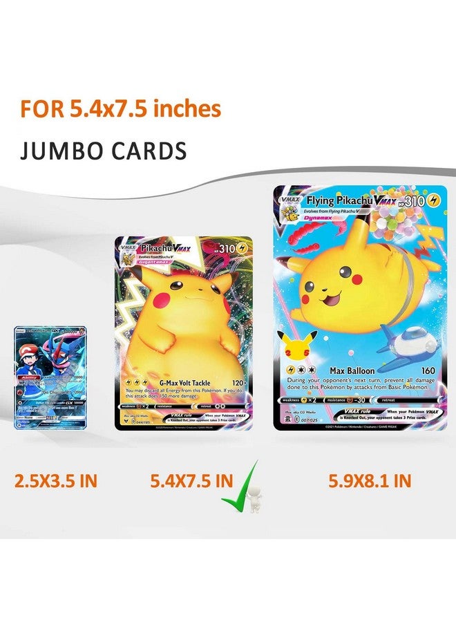 tutata Jumbo Card Sleeves Big Card Protector Sleeves for 3 Ring Binder - 50 Pack - Image 4