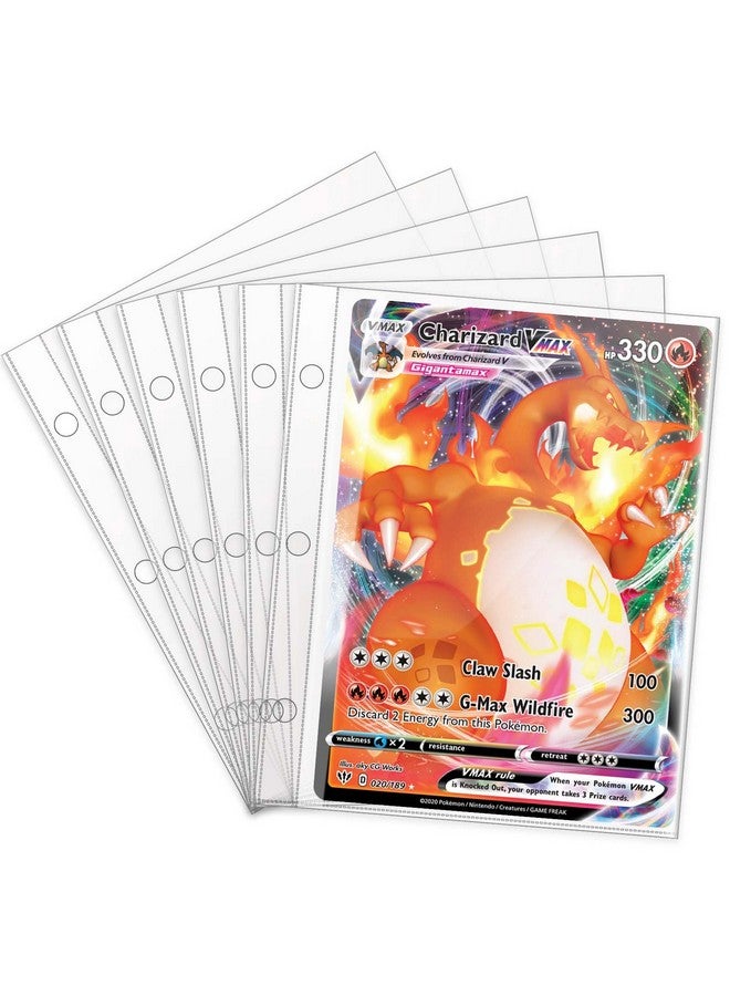 tutata Jumbo Card Sleeves Big Card Protector Sleeves for 3 Ring Binder - 50 Pack - Image 1