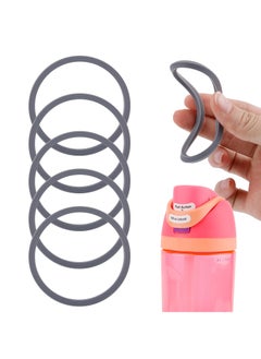 KASTWAVE 6 Pack Water Bottle Gasket Replacement for Owala FreeSip, Silicone Lid Seal O Ring Sealing Gaskets Replacement Parts Accessories Compatible with Owala Stainless Steel Cup (Grey)  - Image 1
