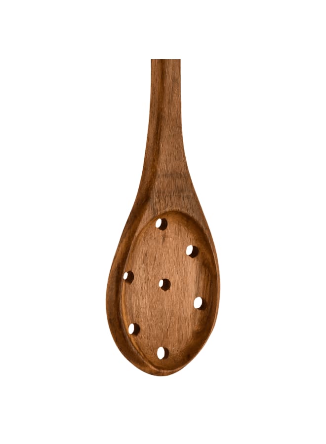 Senzo - Wooden Serving Skimmer - Wood - 31cm - Image 3