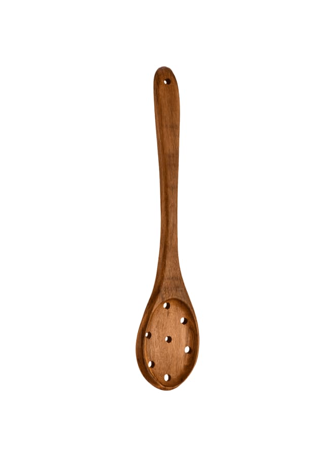 Senzo - Wooden Serving Skimmer - Wood - 31cm - Image 1