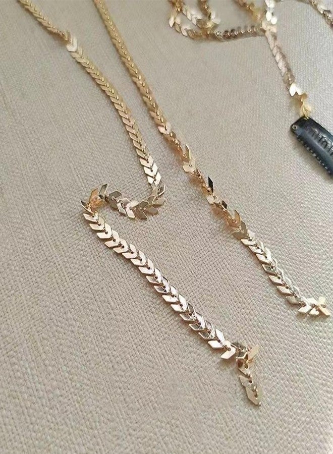 Cerun 2 Pcs Premium Braided Hair Chain Punk Gold Color Metal Wheat Tassel Hair Clips Hair Extensions Braiding Hair Pins Hair Accessories for Women Girls Wedding Party 2Pcs - Image 5