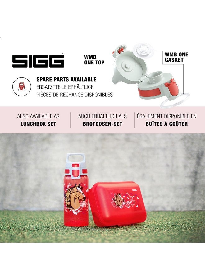 Sigg Kids Water Bottle Viva One Horses Leakproof Lid Dishwasher Bpa Free Sport And Bike One Hand Children'S Drink Bottle 17 Oz - Image 4