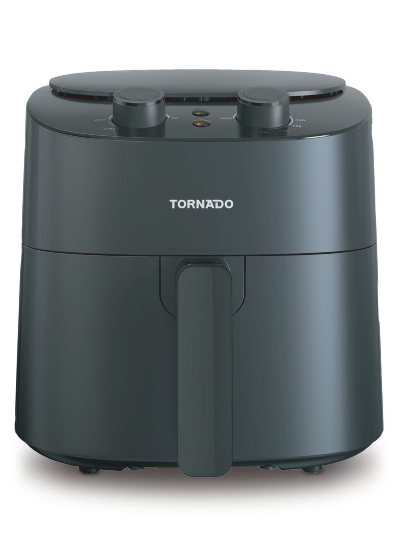 Air Fryer Black Oil-Free, 4.2L with Non-Stick Drawer & Timer, 1300W, TAF9001-GS