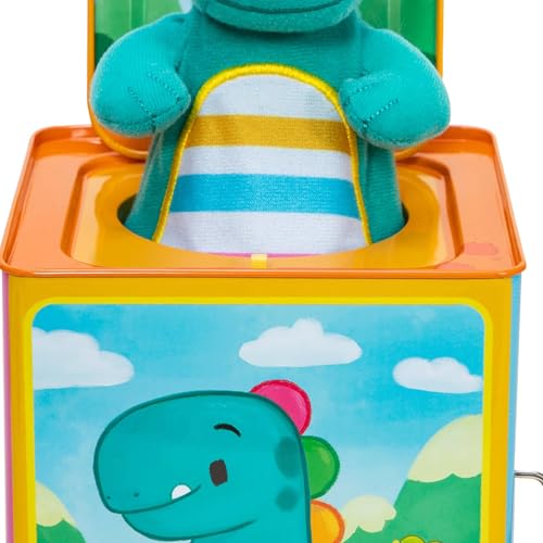 Schylling Brand Baby Dino Jack in The Box - Classic Tin Musical Popping Toy - Ages 18 Months to 4 Years - Image 5