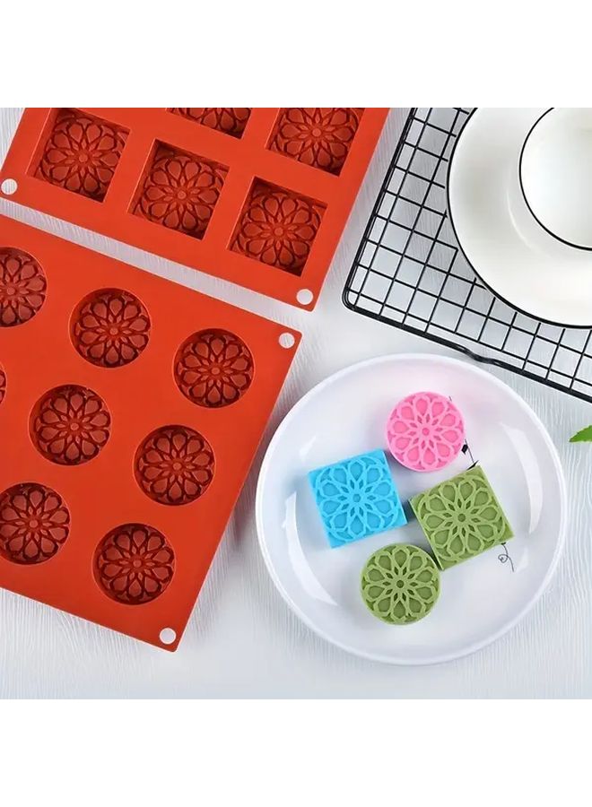 15 Cavity Nonstick Silicone Mold Cylindrical Baking Durable Reusable Cake Soap - Image 4