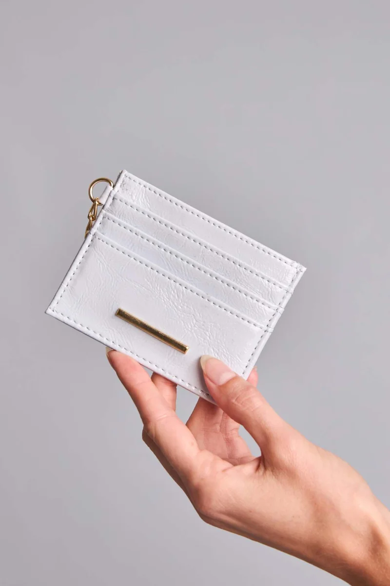 ديفاكتو Woman Faux Leather Business Card Wallet