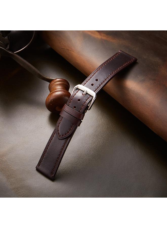 New Italian Leather Strap Vintage Oil Wax Leather Color Change Ultra Thin Watch Strap 8/ 9/20/2 /22mm