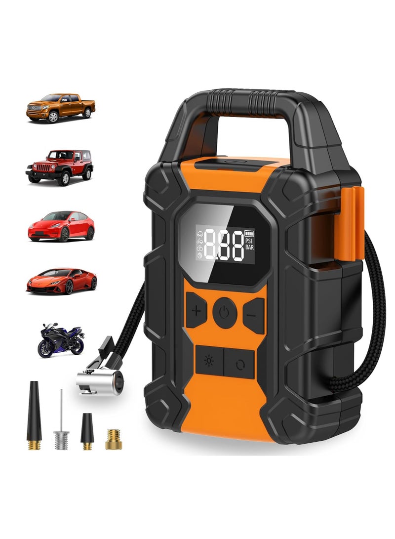 ضاغط هواء قوي 150 PSI – ينفخ إطارات السيارات والدراجات والدراجات النارية والكرات بسرعة عالية. - Image 1