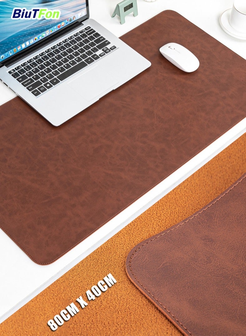 بداية مثالية لوحة ماوس كمبيوتر، حصيرة مكتب متعددة الوظائف من اللباد، حصيرة مكتب 80 سم × 40 سم، لوحة ماوس كبيرة من اللباد، لوحة ماوس ألعاب ممتدة، حصيرة مكتب كمبيوتر، واقي حصيرة مكتب غير قابل للانزلاق ومقاوم للماء - Image 1