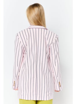 ESPRIT Women Regular Fit Knitted Casual Blazer, Pink  - Image 2