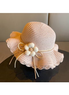 Girls Summer Sun Protection Beach Hat4# lotus root pink color (hat) 4# lotus root pink color (hat)