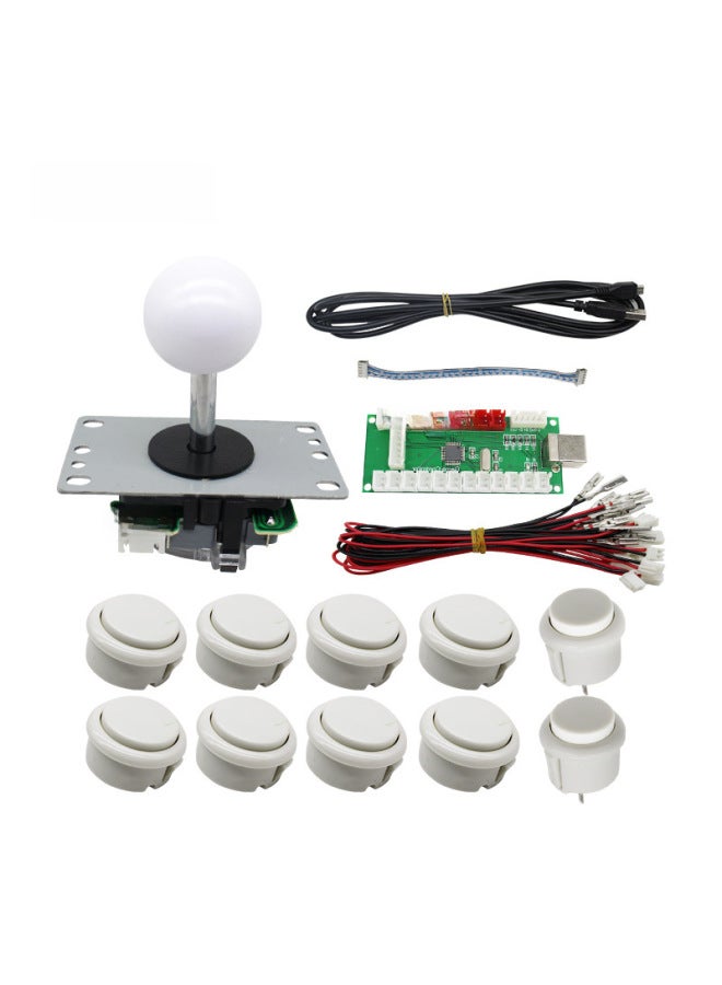 DIY Arcade Rocker Kit USB Computer Rocker Circuit Board PC/PS3/gamepad Rocker Button Accessories-Product Color:White  - Image 4