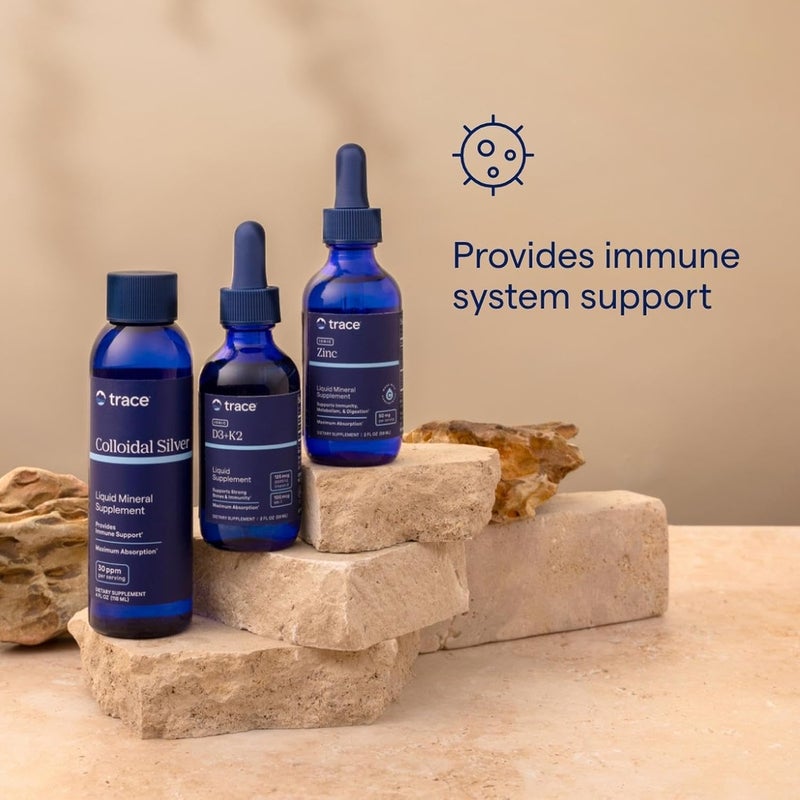 Trace Minerals Ionic Zinc 50 mg  Dietary Supplement with Zinc Magnesium  Chloride  Support Healthy Digestion  Immune Function  ZInc for Skin  Brain Health  2 fl oz About 48 Servings - Image 3