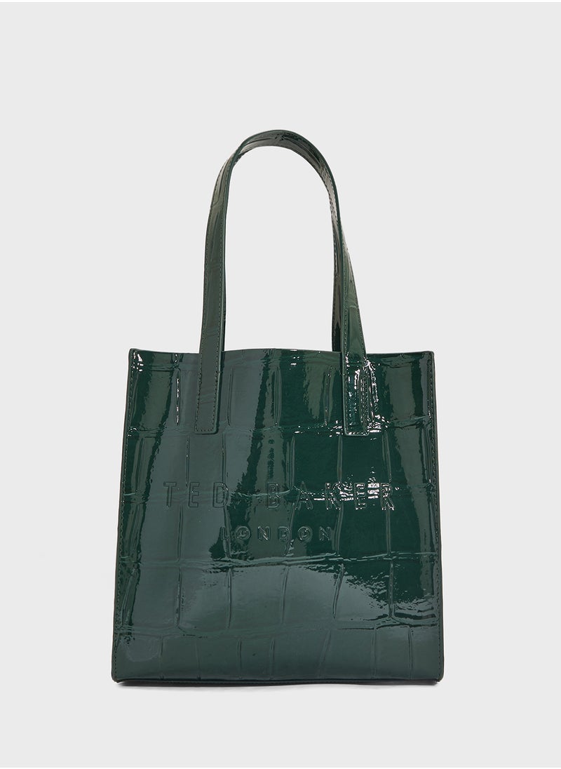 Ted Baker - Reptcon Croc Effect Small Icon Bag - Image 1