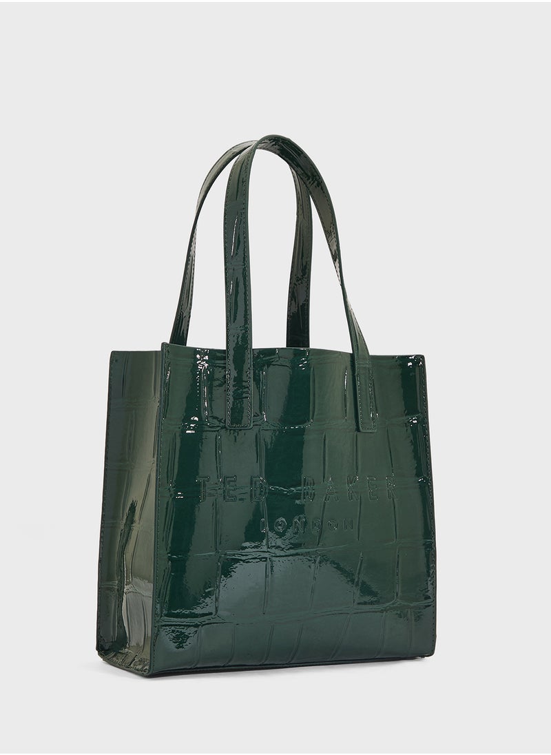 Ted Baker - Reptcon Croc Effect Small Icon Bag - Image 1