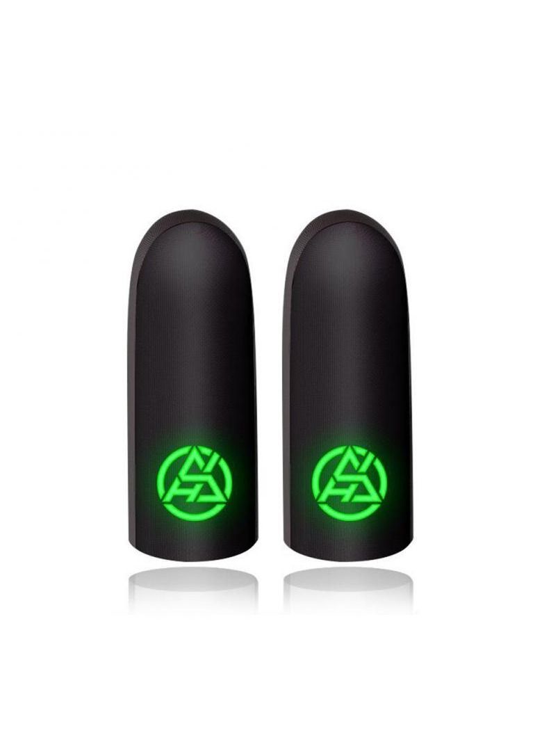 1 Pair Finger Thumb Sleeve Gloves Breathable Sweat Proof Luminous Gaming Finger Cover 0.3mm Ultra-thin Sleeve for PUBG Mobile  - Image 1
