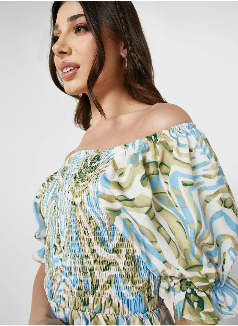 Ginger Floral Print Dress