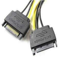 Generic Dual 15-pin SATA power supply connectors to a 8-pin PCI Express video card 15cm  - Image 5