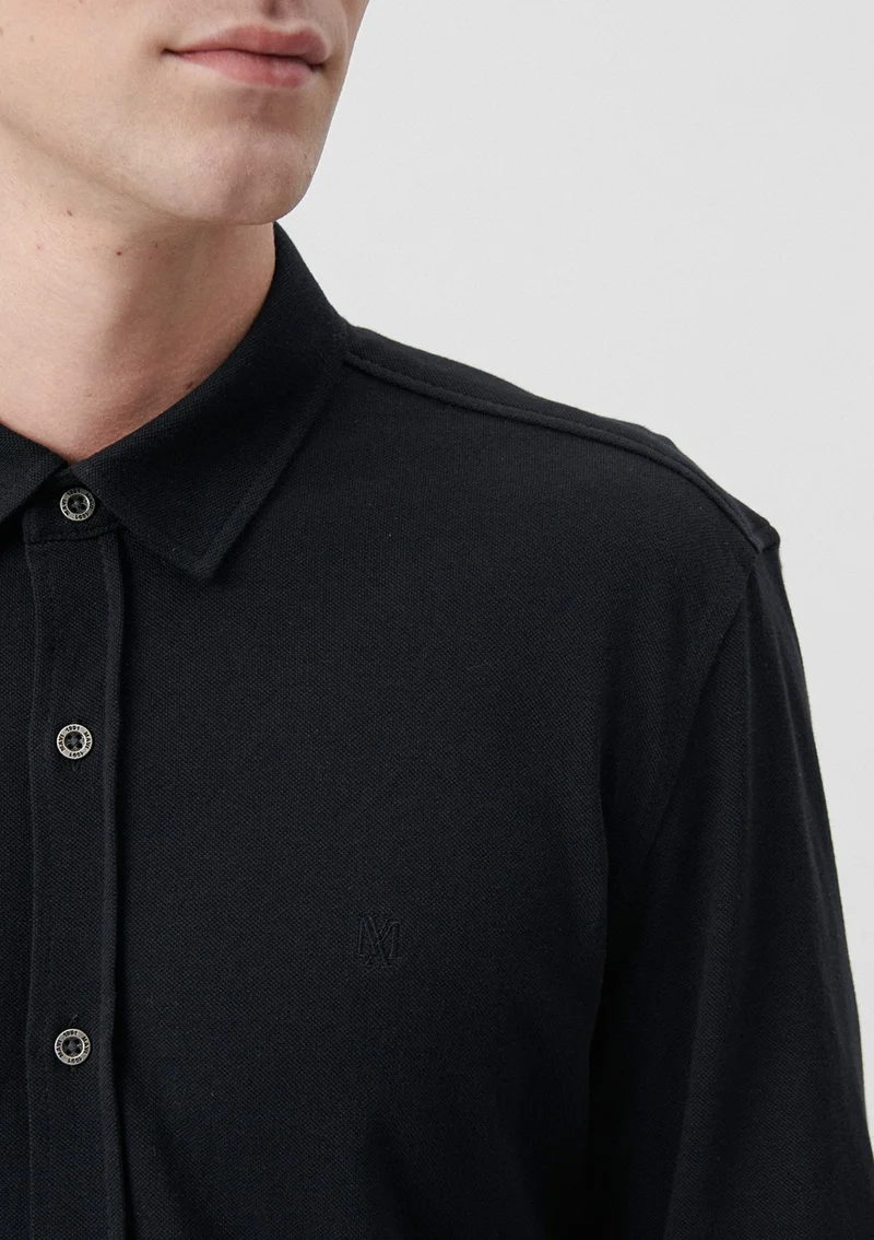 MAVI Blue Men's Black Knitted Shirt 021638-900