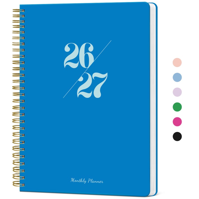 Taja Monthly Planner 2026-2027, 2 Year Months Calendar Planner 2026-2027, Runs from January 2026 - Decembe 2027, 7" x 10", 24 Months, Perfect for School Office Home Planning - Azure Blue - Image 1